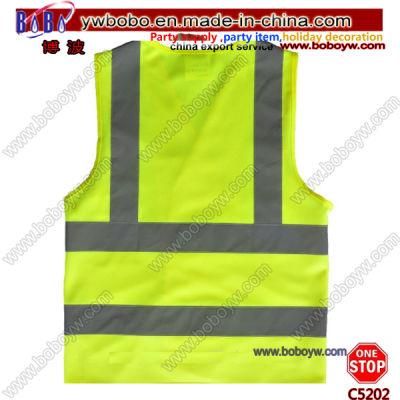 Hi Vis Yellow Safety Vest Reflective Double Tape Work Jacket High Visibility (C5202)