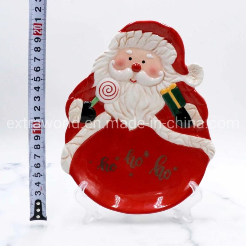 Wholesale Christmas Handmade Dinner Set Kitchenware Plate Gift