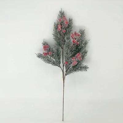 Wholesale Artificial Simulation Christmas Flower Poinsettia for Decoration Xmas Ornament