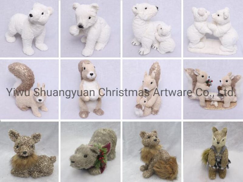 Stand Bear Lovely Christmas Animals Animated Christmas Decorations