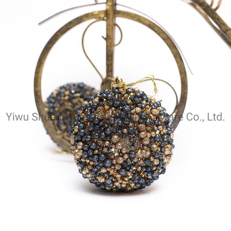 New Design High Sales Christmas Shiny Painted Ball for Holiday Wedding Party Decoration Supplies Hook Ornament Craft Gifts