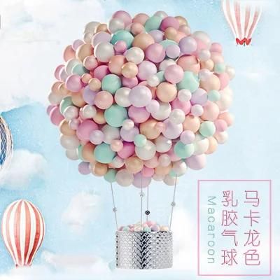 Party Balloons 2.2 Grams Round Birthday Arch Foiled Lights PVC Clear Transparent Big Size Glitter Wedding Macaron Balloon