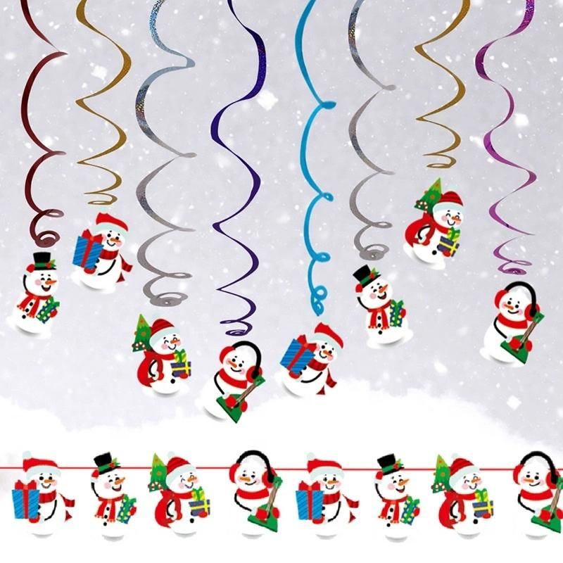 Hanging Christmas Decoration for Home Santa Claus Elk Pendant