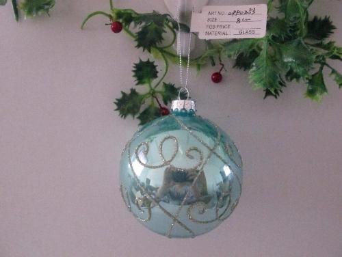 2020 New Color Hand Made Christmas Glass Ball