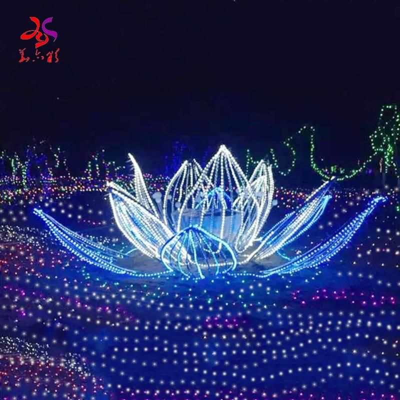 Flowers Shape 3D LED Christmas Festival Motif Lights