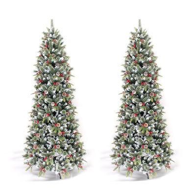Xo2128m 7FT Prelit Spruce Hinged Artificial Christmas Tree on Sale Decoration Tree