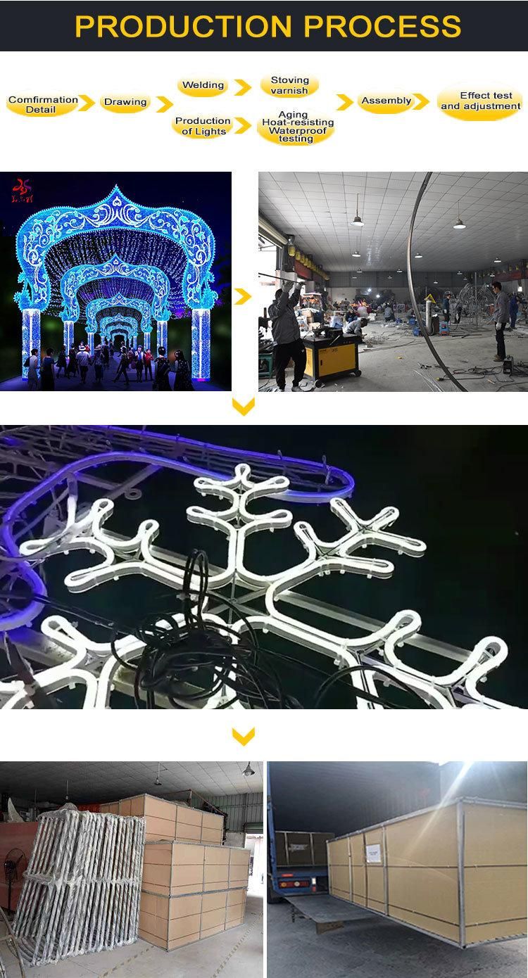 Arch LED Lights Holidays Outdoor Decoration Theme Park and Street