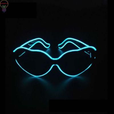 LED Luminous Heart EL Wire Glasses Rave LED Glasses Light