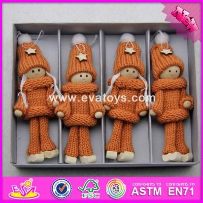 2017 New Products Christmas Wearing Warming Wooden Doll Making Supplies W02A245