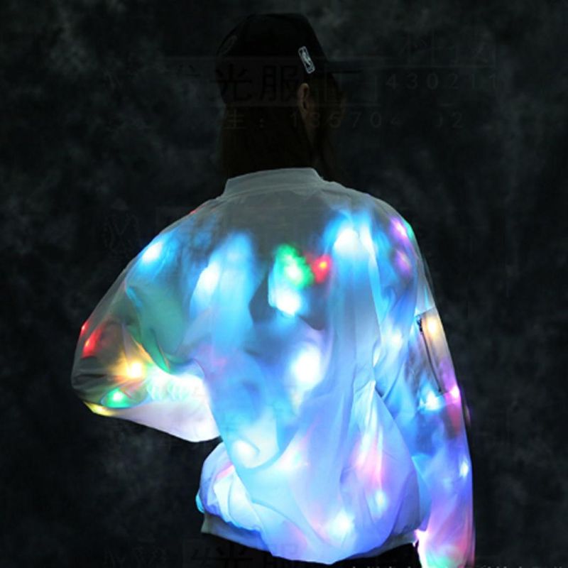 LED Jacket Lovers Baseball Clothes Colorful Night