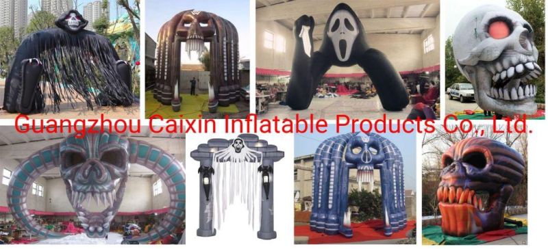 Halloween Inflatable Halloween Yard Decoration Inflatable Halloween Ghost with LED Lights