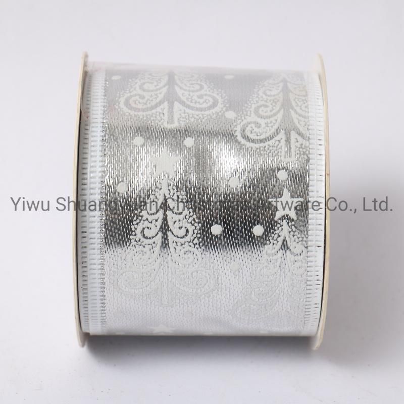 Christmas Ribbon Decor for Holiday Wedding Party Decoration Supplies Hook Ornament Craft Gifts