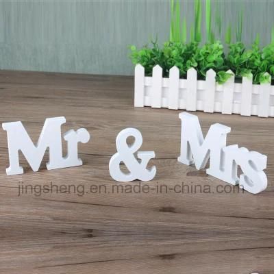 Mr&amp; Mrs Signs Letters Wedding Supplies Wooden Alphabet Ornaments