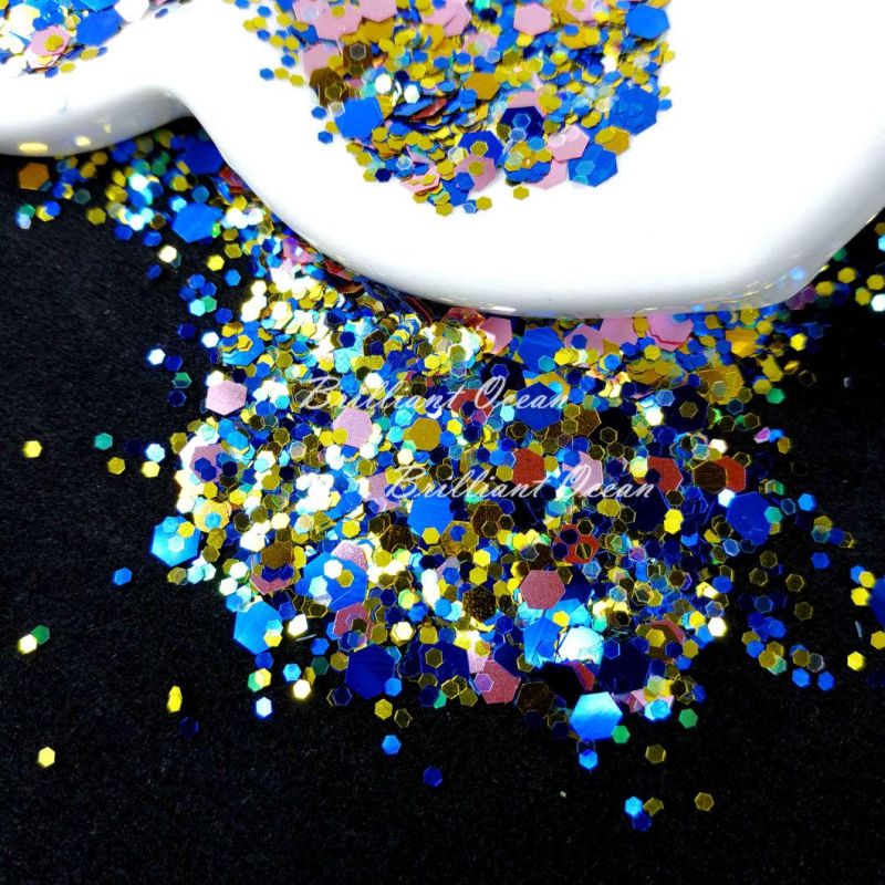 Multi-Color Mixed Glitter Powder for Tumbler and Cup DIY