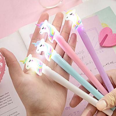 LED Pen Unicorn Torch Pen Set Lighting Unicorn Ballpoint Pens
