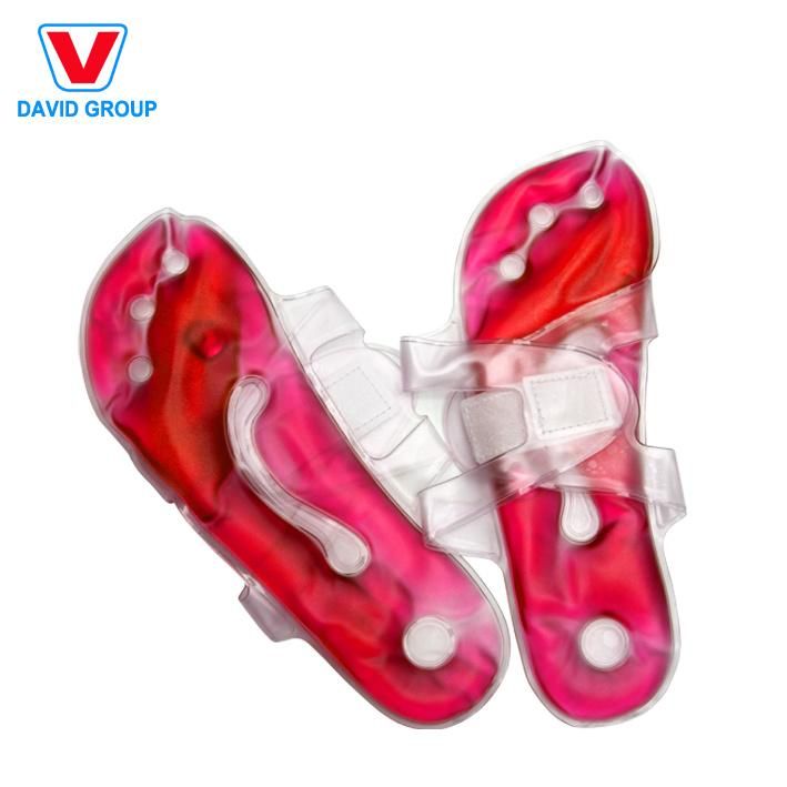 Click Metal Piece Heat Reusable Comfortable Gel Foot Warmer Gel Shoe Insole Massage Pad