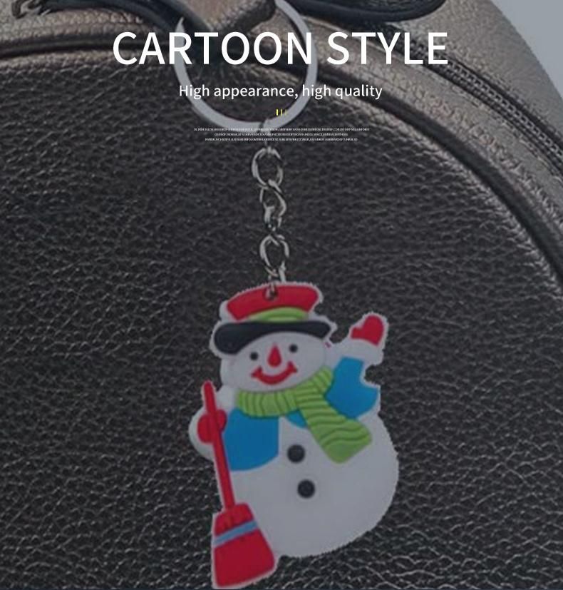 Christmas Gifts Party Favors Soft Keychain Cartoon Keychain Creative Key Ring