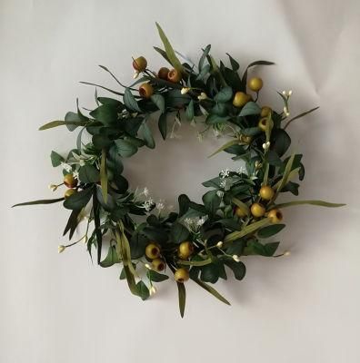 Wholesale Preserved Boxwood Farmhouse Christmas Wedding Decorative Garland Green Wreath