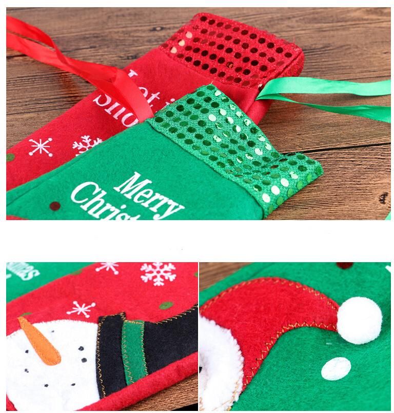 New Arrival Christmas Fabric Bottle Cover Creative Wine Bottle Cover