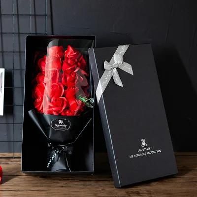 2021 Mother&prime;s Day Birthday Gift Valentine&prime;s Day Creative Gift 18 Soap Rose Bouquet Gift Box Soap Bouquet Wholesale