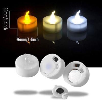 Battery Flickering Waterproof LED Floating Candle Flameless