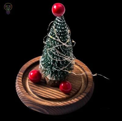 LED Glass Christmas Tree Dome Lamp