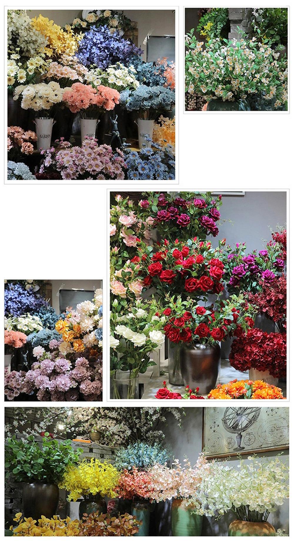 Reasonable Price Artificial Flower Dahlia for Wedding Hotel Decoration