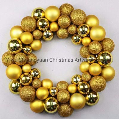 New Design Plastic Ball Wreath Home Decoration