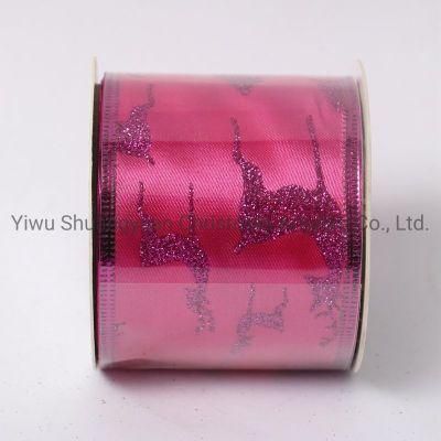 Christmas Ribbon Decor for Holiday Wedding Party Decoration Supplies Hook Ornament Craft Gifts