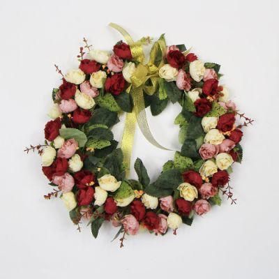 China Supplier Decorative Beautiful Craft Wreaths for Front Door