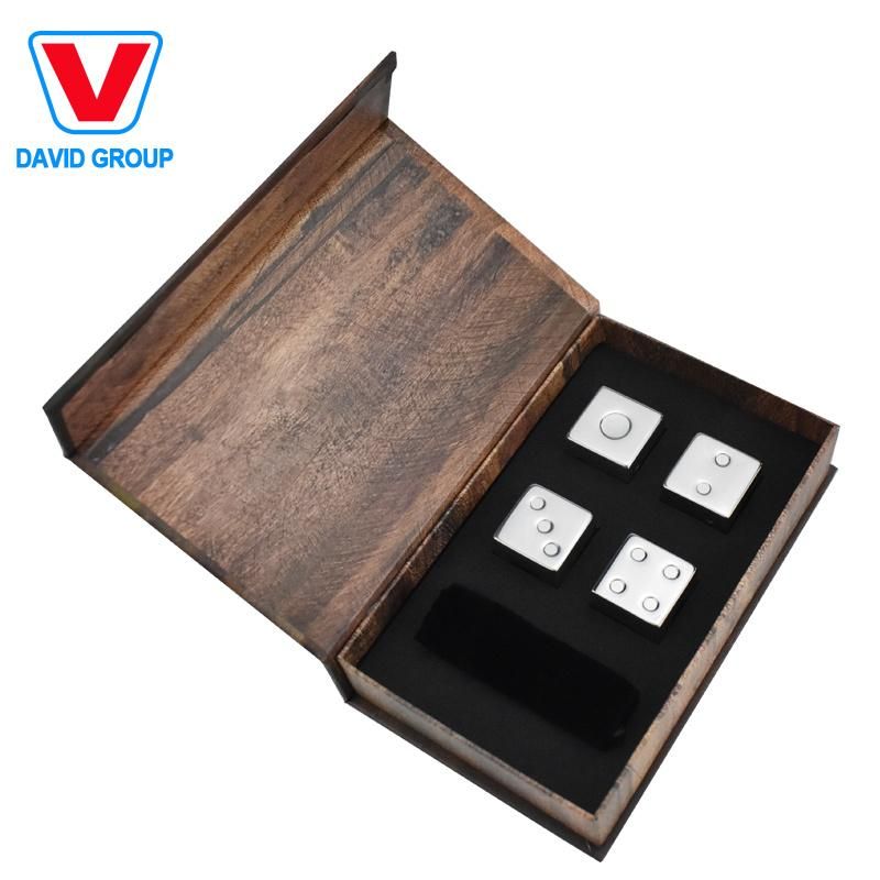 Metal Stainless Steel Dice Shape Whiskey Stone Ice Cube