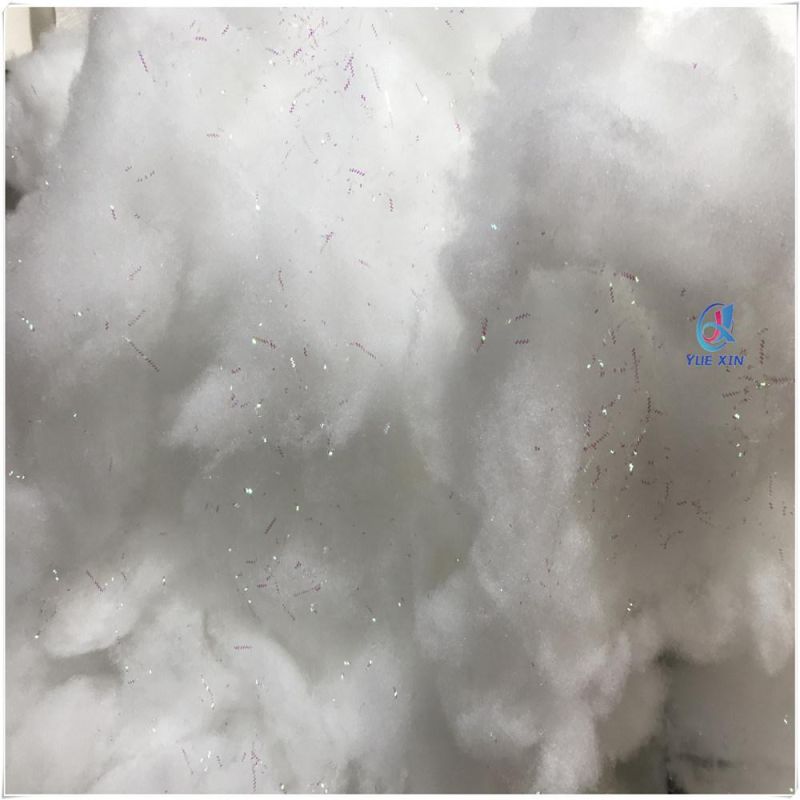 Iridescent Twinkling Snow Fluff 5 Ounces Polyester Fiber Making