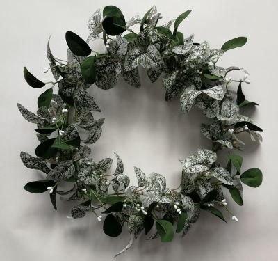 Wholesale Christmas Wreath Garland Green Leaves Natural Plants Preserved Boxwood Wreath