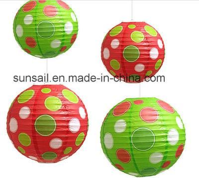 Custom Printed Polka DOT Paper Lanterns