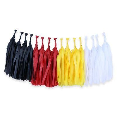 New Arrivals Party Wedding Decoration DIY Colorful Curly Tissue Paper Tassel Garland