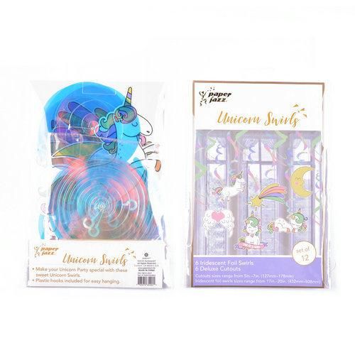 Unicorn Birthday Party Hanging Swirls Decoration