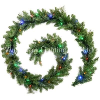 Garland Christmas Decoration Illuminated with 40 Multi Colour LED Lights