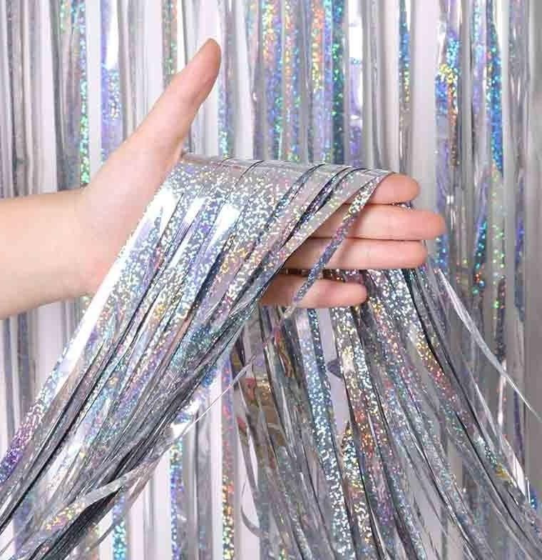 Factory Supply Metallic Foil Curtain Fringe Party Decoration Curtain