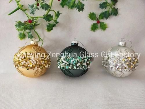 2021 Hot Sales Christmas Tree Ornament Glass Ball