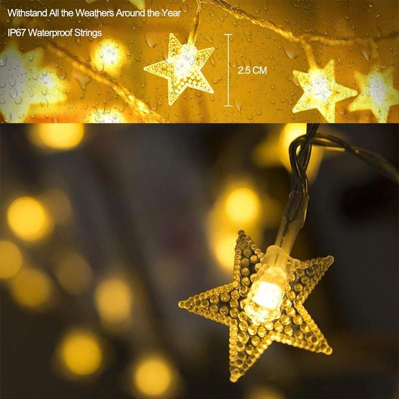 Party, Wedding and Holiday Decorations Battery Operated LED Star String Fairy Lights