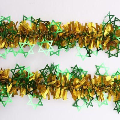 New Design Pet Material Tinsel Garland Christmas Home Decoration