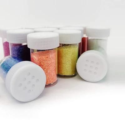 Colorful Red Blue Green Yellow Laser Glitter Powder Customized Package for Stationary