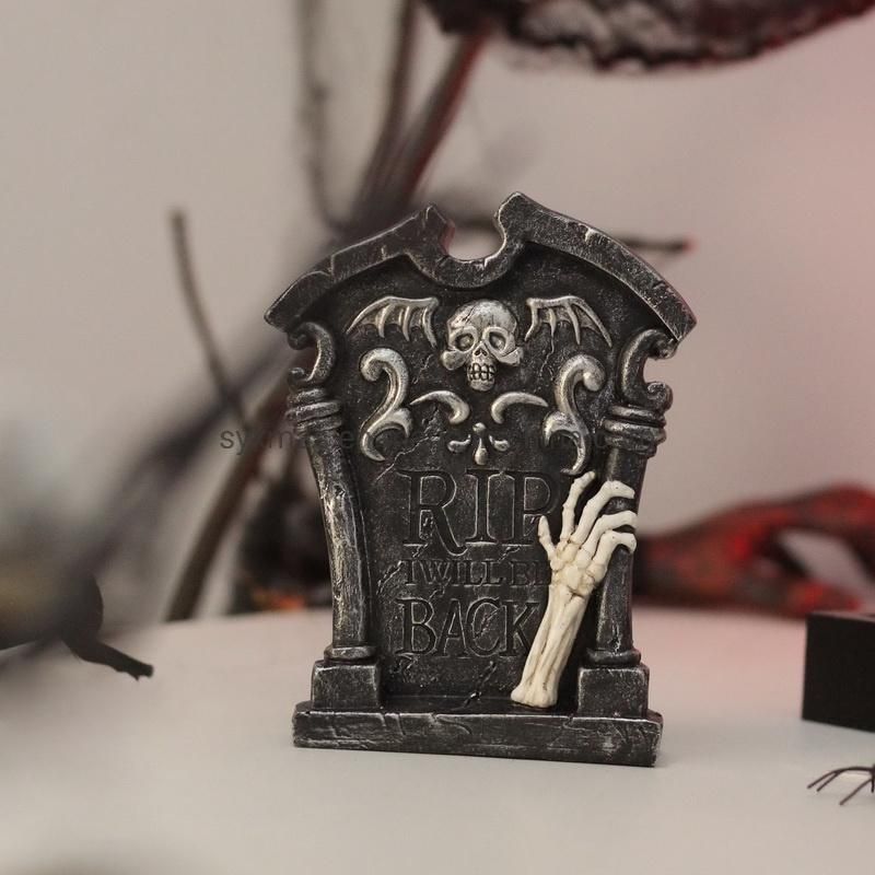 New and Unique Halloween Resin Tombstone Decoration