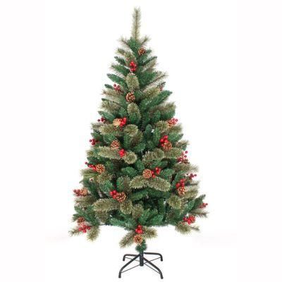 Yh20156 High Quality PVC&Pine Needle Mixed Decorative PVC Christmas Tree 120cm Artifical Handmade Xmas Tree