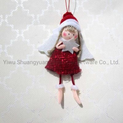 Red Christmas Angel Doll Christmas Ornament Angel Christmas Tree Angel Topper