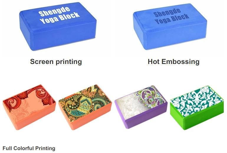 Eco-Friendly Christmas Gift Waterproof Beautiful Printing EVA Yoga Block