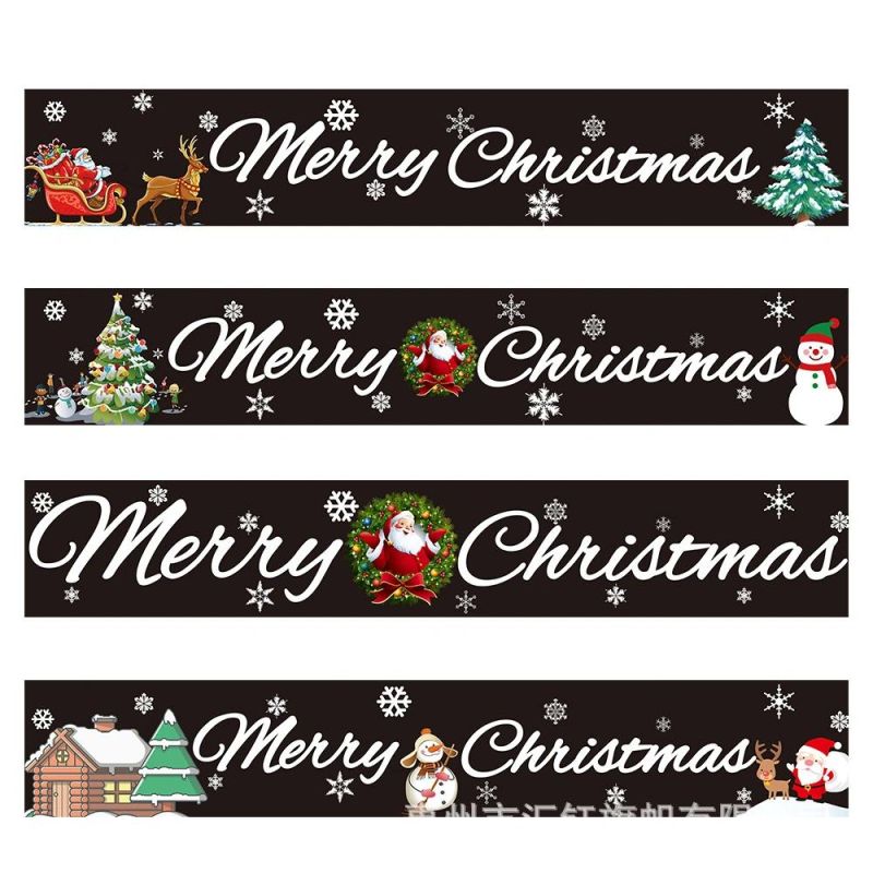 Christmas Banner Christmas Couplet Door Curtain Christmas Party Decoration