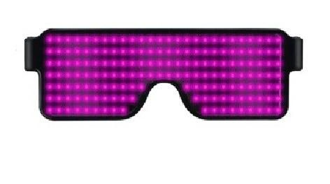 LED Light Love EL Glasses Shake Square Flash Booster Holiday Gift Party Supply Glasses
