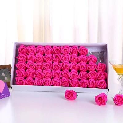 Best Gift 50PCS Soap Rose Flower Bouquet Flower Soap Roses for Valentine