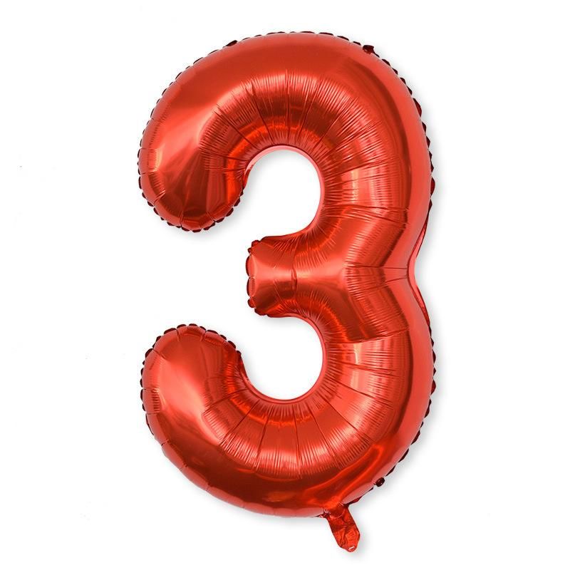 Golden Number Foil Balloon for Christmas Holidays Parties